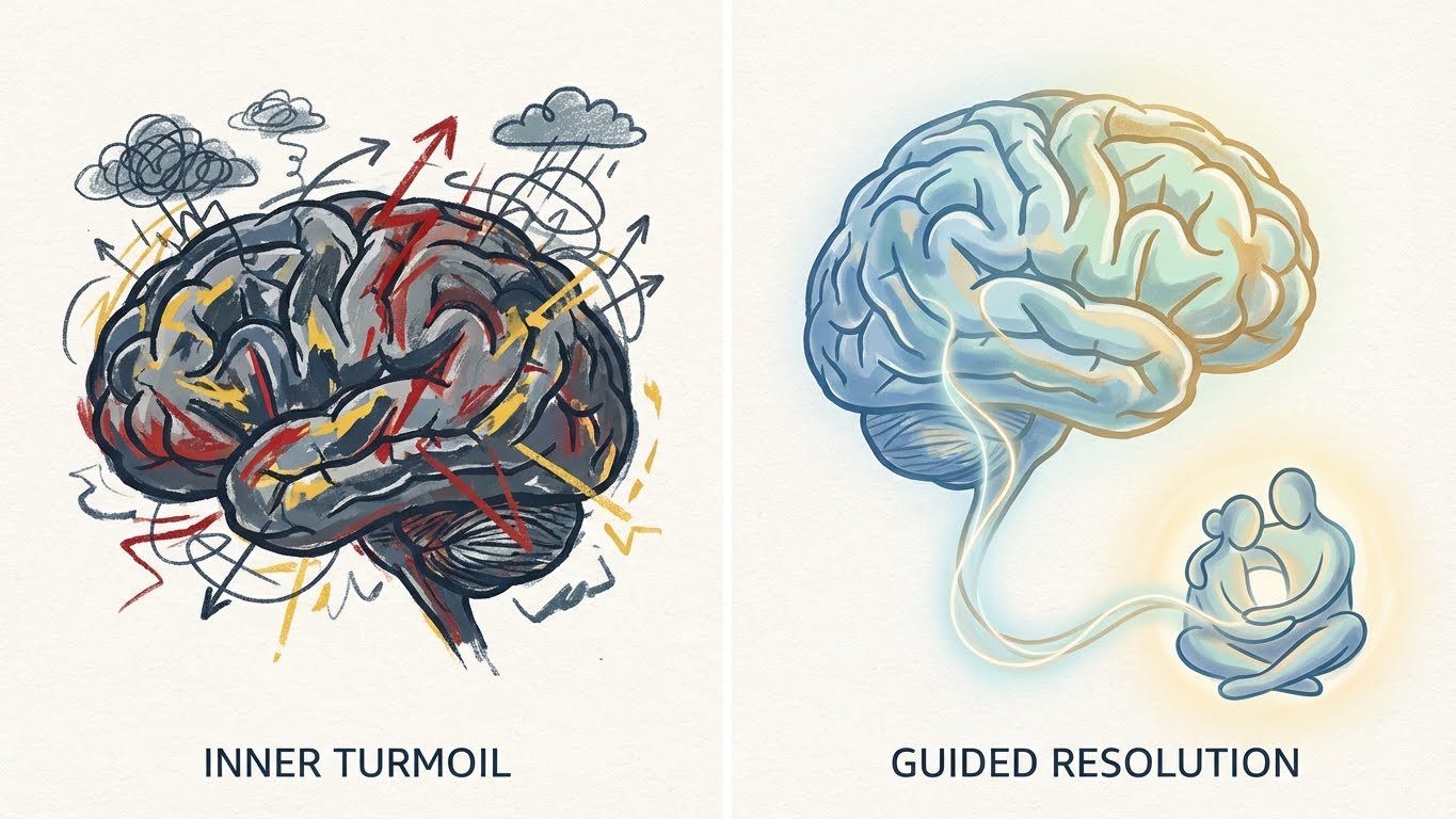 Anksiyetesi olan biri nasıl davranır sorusuna yanıt veren davranış modelleri grafiği.