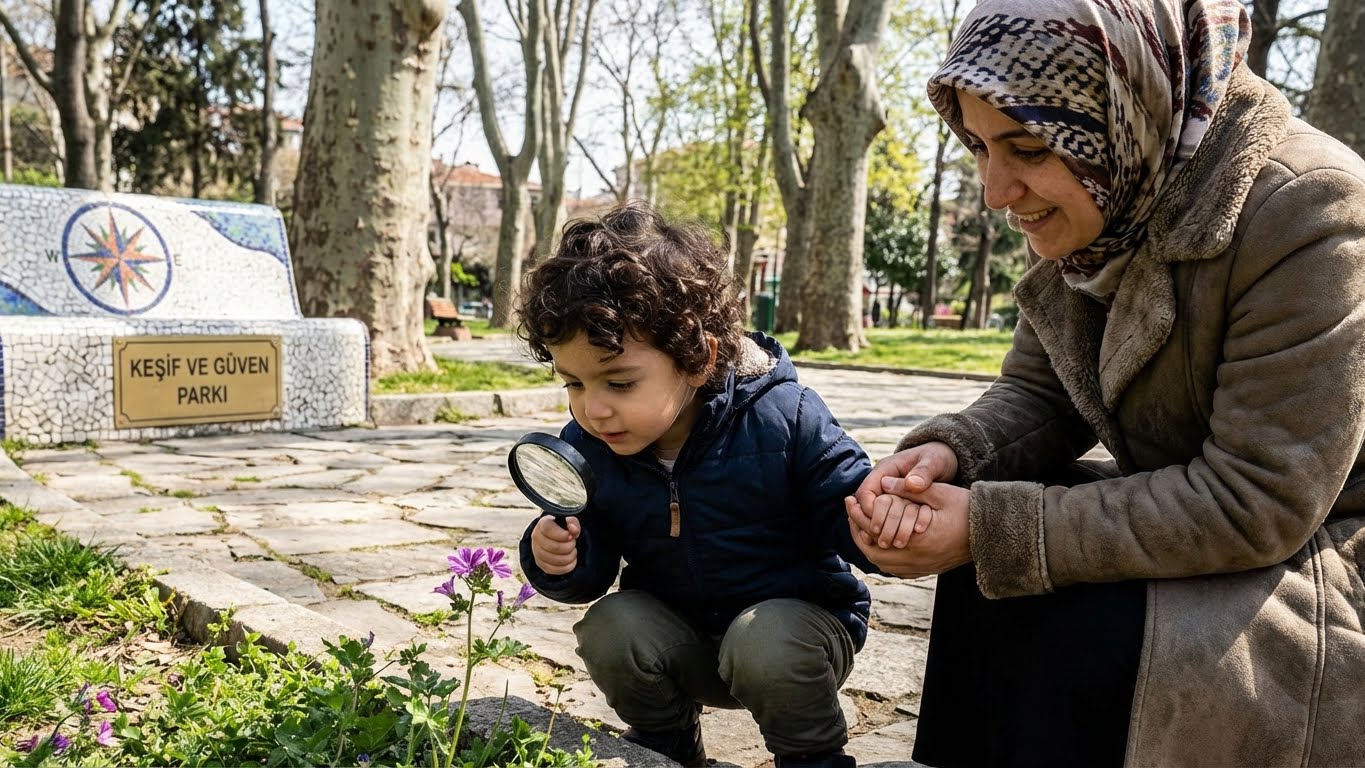Çocuklarda keşif duygusu ve çocuk anne bağlılığı arasındaki ilişki.