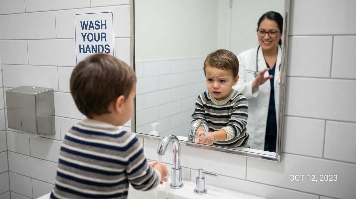 Çocuklarda OKB belirtileri bulaşma korkusu ve el yıkama kompulsiyonu tedavisi.