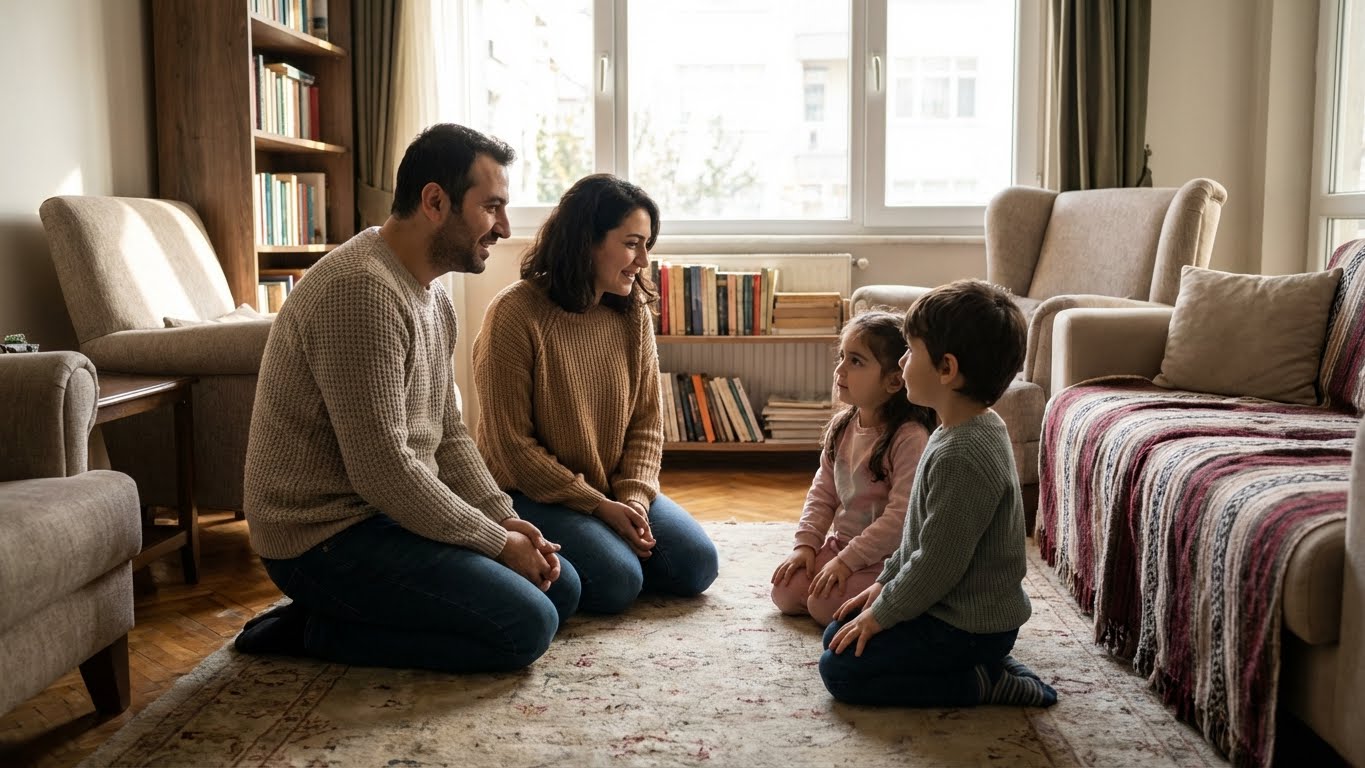 Çocuklarda davranış bozukluğu yönetimi için ebeveyn çocuk iletişimi.