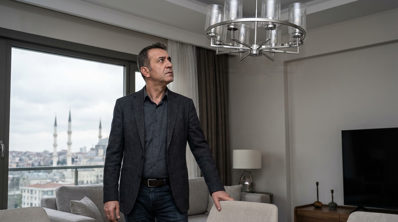 Deprem korkusu belirtileri arasında yer alan sürekli tetikte olma ve irkilme hali.