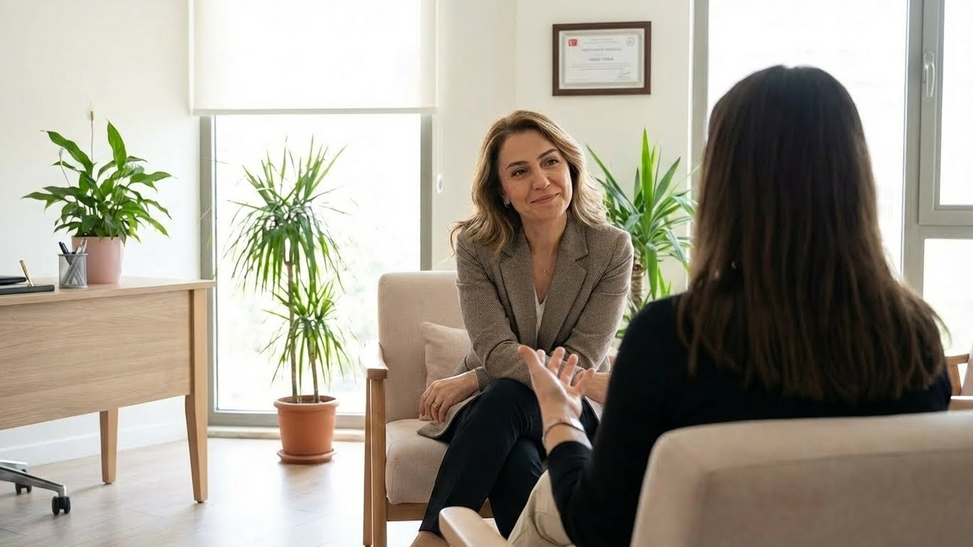 Uzman Klinik Psikolog Gamze Toprak ile terapi seansı - Gaslighting ve manipülasyon sonrası iyileşme süreci.