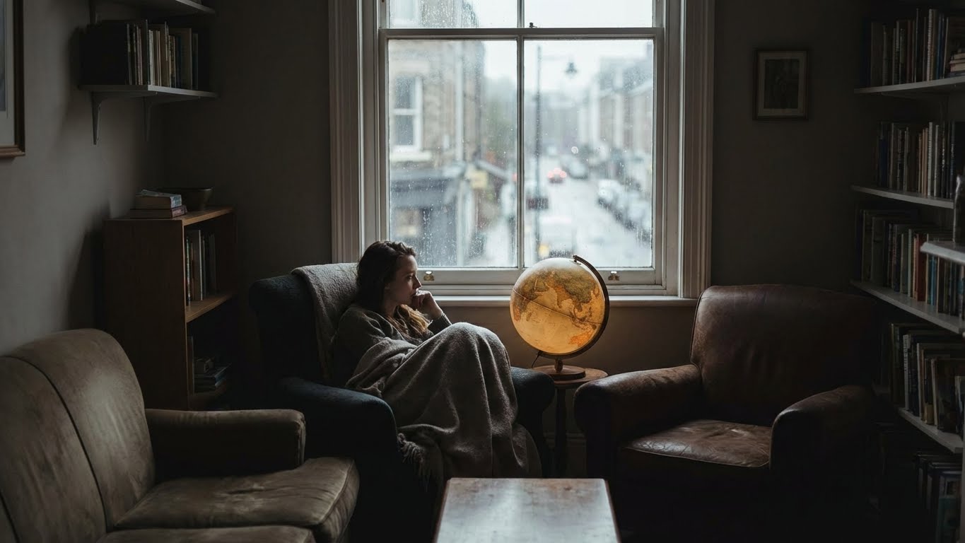 Şizoid kişilik bozukluğu nedir sorusunu betimleyen duygusal mesafe ve iç dünya görsele aktarımı.