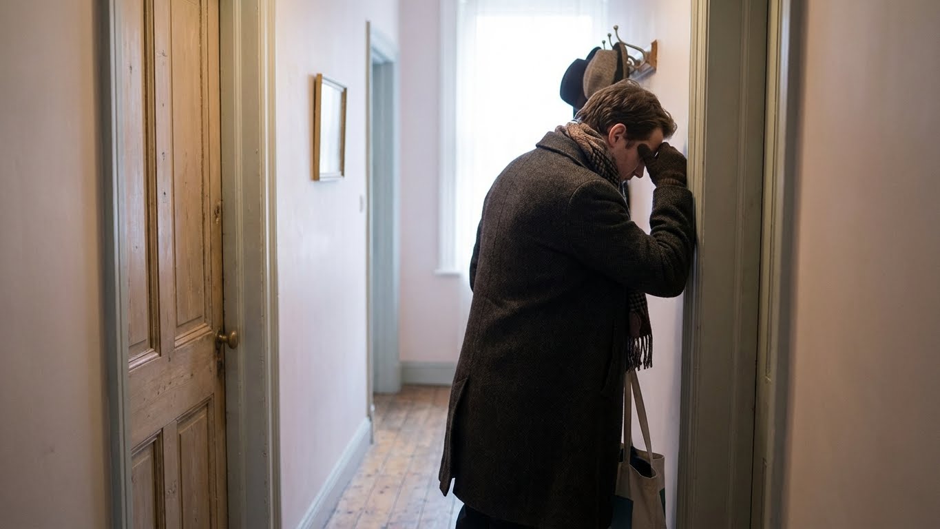 Yüksek işlevsel depresyon yaşayan bireylerin gün sonunda hissettiği kronik duygusal yorgunluk ve tükenmişlik anı.